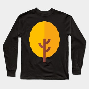 yellow tree icon Long Sleeve T-Shirt